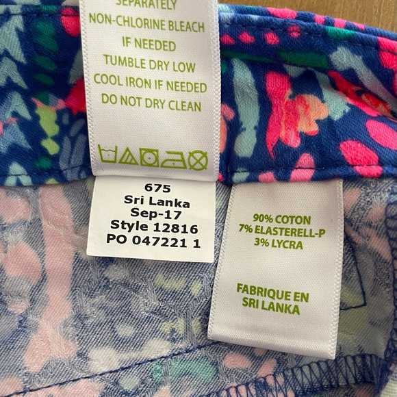 Lilly Pulitzer Women’s Size 8 Mid Rise Kelly Skinny Ankle Pants - Picture 15 of 15